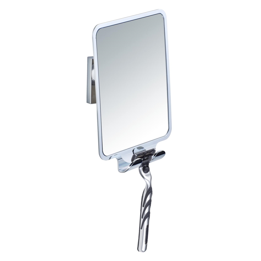 WENKO 22693100 - Козметично огледало VACUUM-LOC QUADRO ED 14x19,5 см лъскав хром