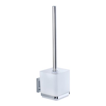 WENKO 22695100-WC четка VACUUM-LOC QUADRO ED 9,5x37 cm сребриста/лъскав хром/прозрачна