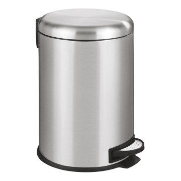 WENKO 22704100 - Кош LEMAN 30,5x44 cm неръждаема стомана/сатен/черен