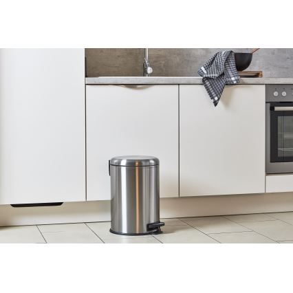 WENKO 22704100 - Кош LEMAN 30,5x44 cm неръждаема стомана/сатен/черен