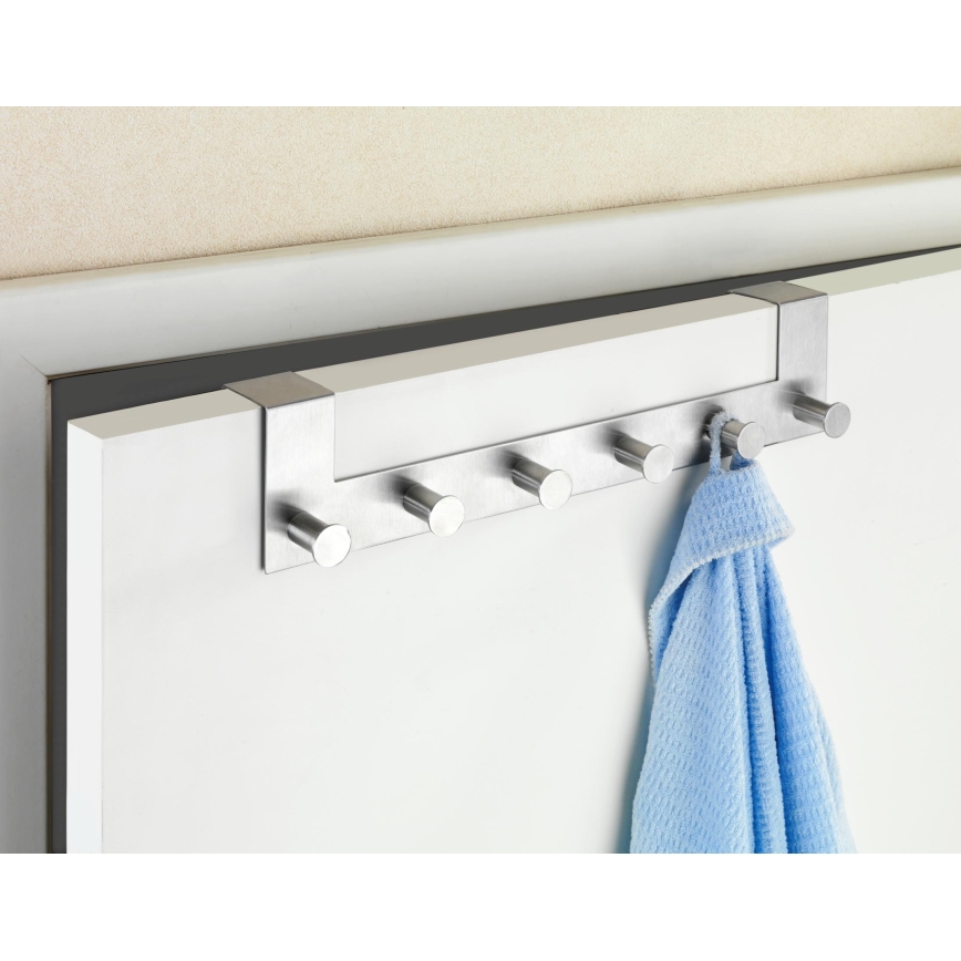 WENKO 22804100-Закачалка CELANO 39x11 cm неръждаема стомана/сребриста