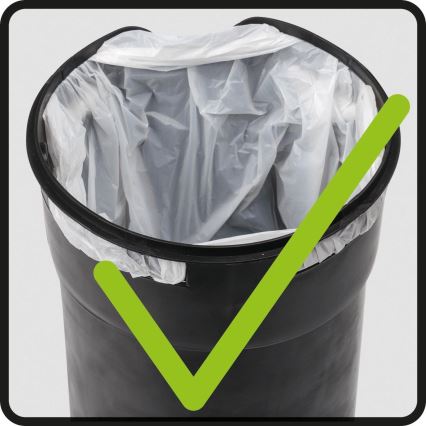 WENKO 22829100 - Кош LEMAN 17x25 см неръждаема стомана/сатиниран/черен