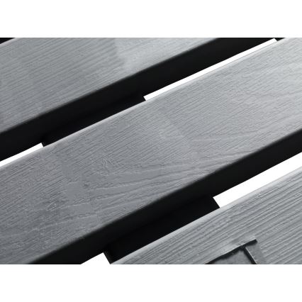 WENKO 22947100 - Подложка за душ, подходяща за вътрешна и външна употреба, 55 x 55 см, сива