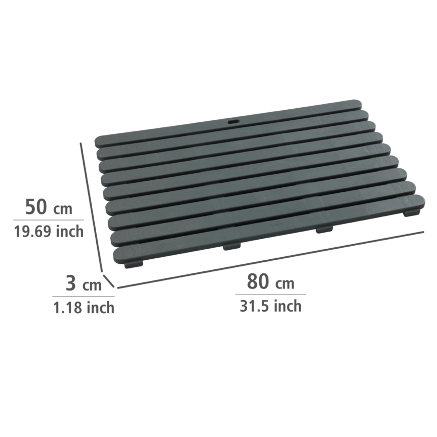 WENKO 22948100-Изтривалка за вътрешна и външна употреба 50 x 80 см сива