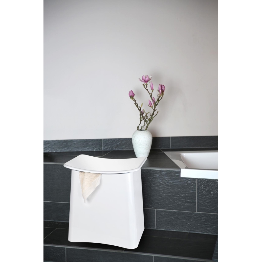 WENKO 22949100 - Столче WING 45x48 см бяло/черно