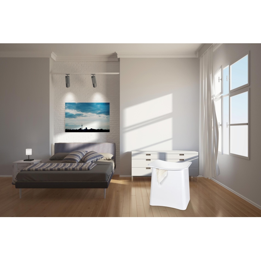 WENKO 22949100 - Столче WING 45x48 см бяло/черно