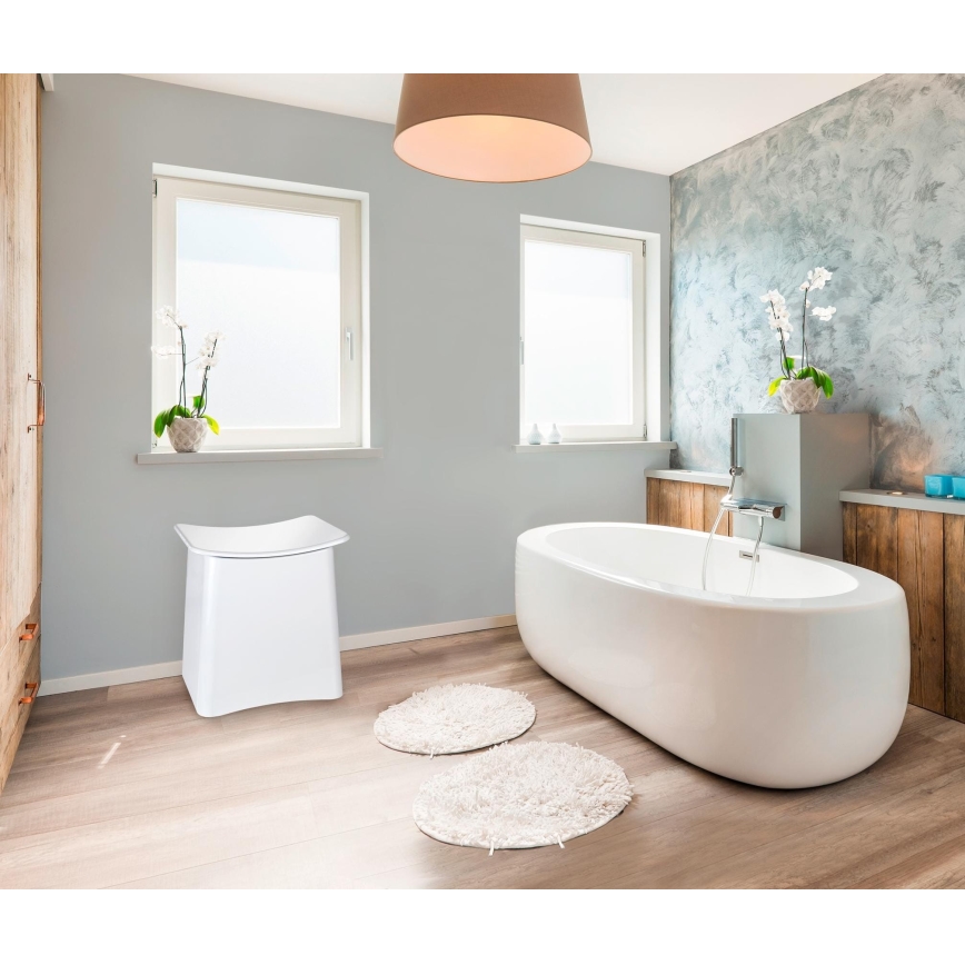 WENKO 22949100 - Столче WING 45x48 см бяло/черно