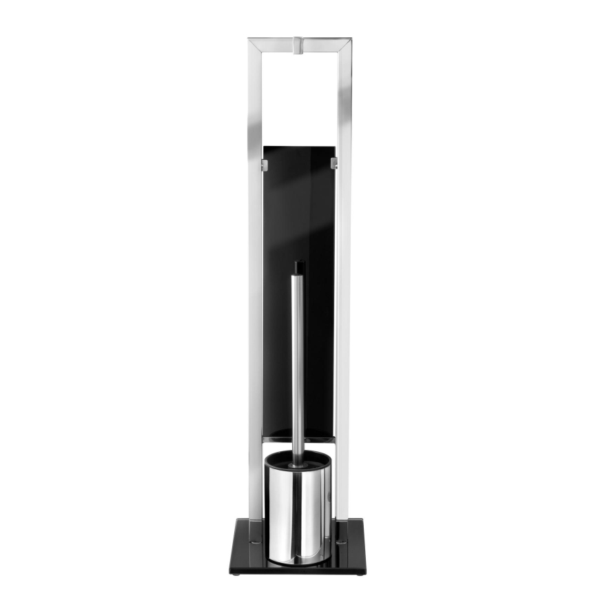 WENKO 22983100 - четка за WC RIVALTA 18x70 cm неръждаема стомана/сребриста/черна