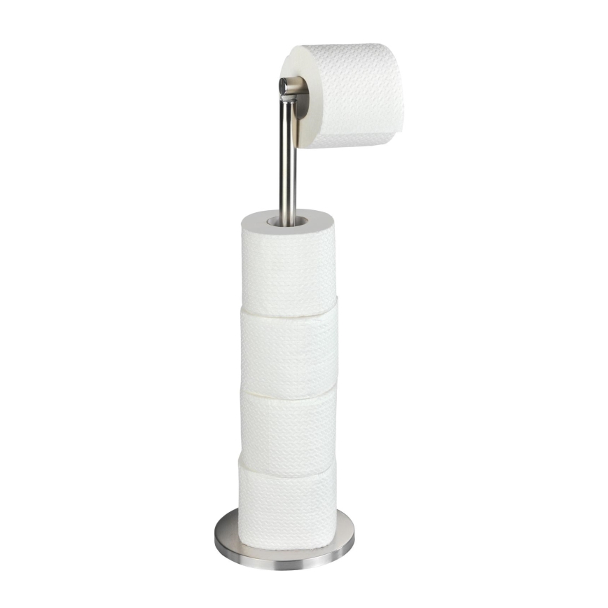 WENKO 22985100 - Държач за тоалетна хартия 21x55 см неръждаема стомана/сребрист