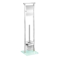 WENKO 22992100 - Четка за тоалетна DEBAR 18x73 cm неръждаема стомана/сатин/бяла