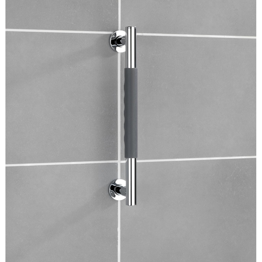 WENKO 23284100-Ръкохватка SECURA 40,5x9 cm неръждаема стомана/антрацит/лъскав хром