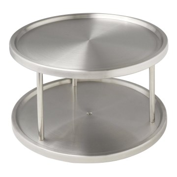 WENKO 2335100 - Карусел за шкаф CABINET CAROUSEL 26,5x15,5 cm, неръждаема стомана/сребрист