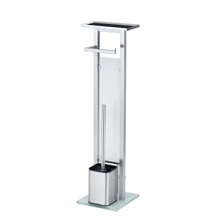 WENKO 23364100 - Четка за WC DEBAR 21x70,5 cm неръждаема стомана/сатен/бяла