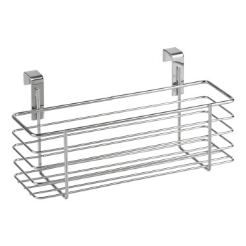 WENKO 2344100 - Кошница SLIM 24x11,5 cm, лъскав хром/черна
