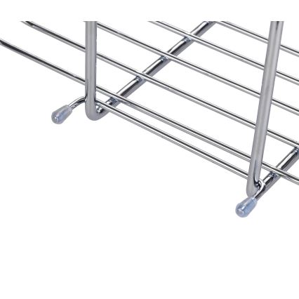 WENKO 23499100 - Поличка за душ MILO 25x36 cm неръждаема стомана/сребрист/прозрачен