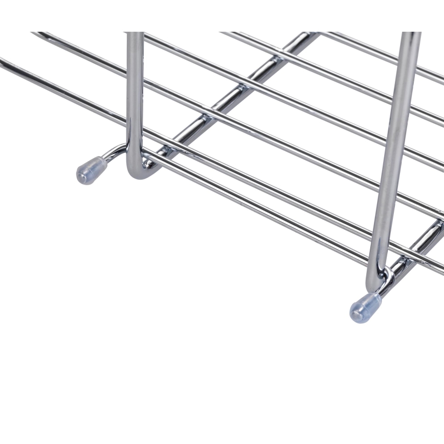 WENKO 23499100 - Поличка за душ MILO 25x36 cm неръждаема стомана/сребрист/прозрачен