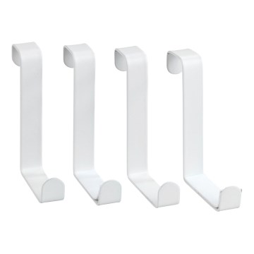 WENKO 23545100-Закачалка за врата 7,6x6 cm бяла