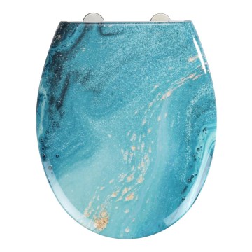 WENKO 23571100-WC тоалетно седало 300/350 кг WC-седалка 44,5x37 см пъстроцветна/сребриста