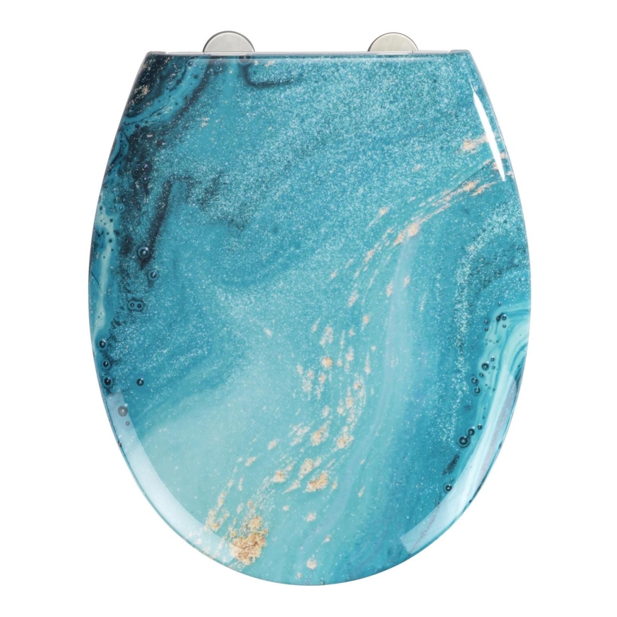 WENKO 23571100-WC тоалетно седало 300/350 кг WC-седалка 44,5x37 см пъстроцветна/сребриста