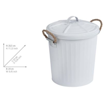 WENKO 23703100 - Кош GARA 24x28,5 см бял