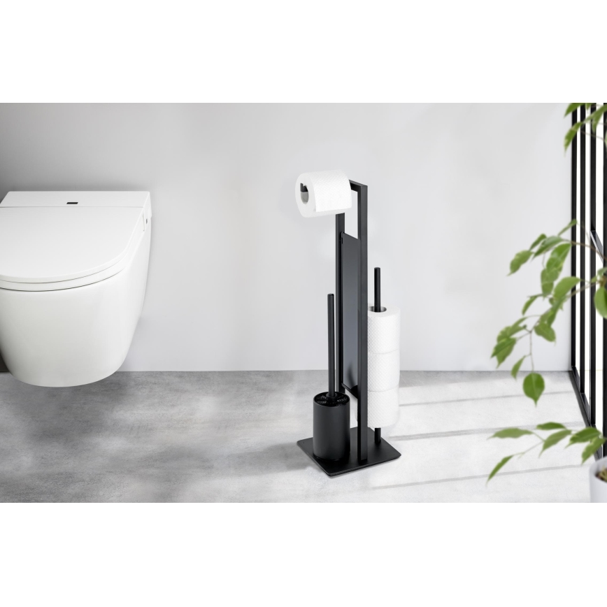 WENKO 23708100 - WC четка RIVALTA 18x70 см, черна