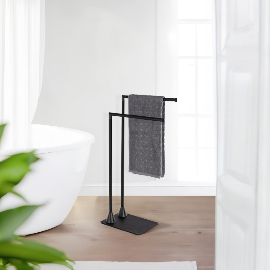WENKO 23711100 - Стойка за хавлии HELLA 41x79 cm черна