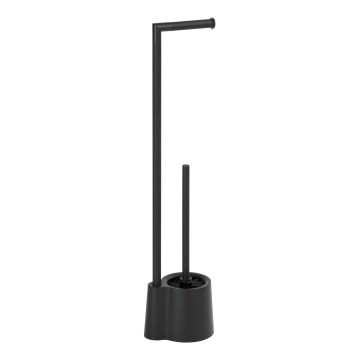 WENKO 23804100 - Четка за WC AVOLA 13x70 см, неръждаема стомана/черна