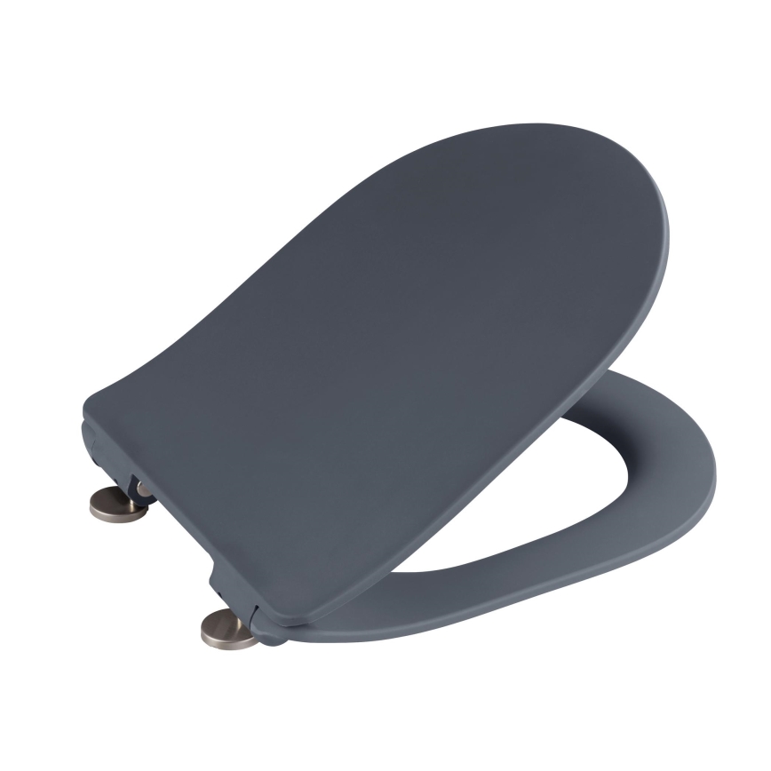 WENKO 23828100-WC тоалетно седало SEDILO 45,2x36,2 cm сиво/сребристо