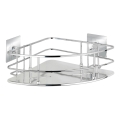 WENKO 23856800-Поличка TURBO-LOC QUADRO ED. 27,5x19,3 cm неръждаема стомана/лъскав хром