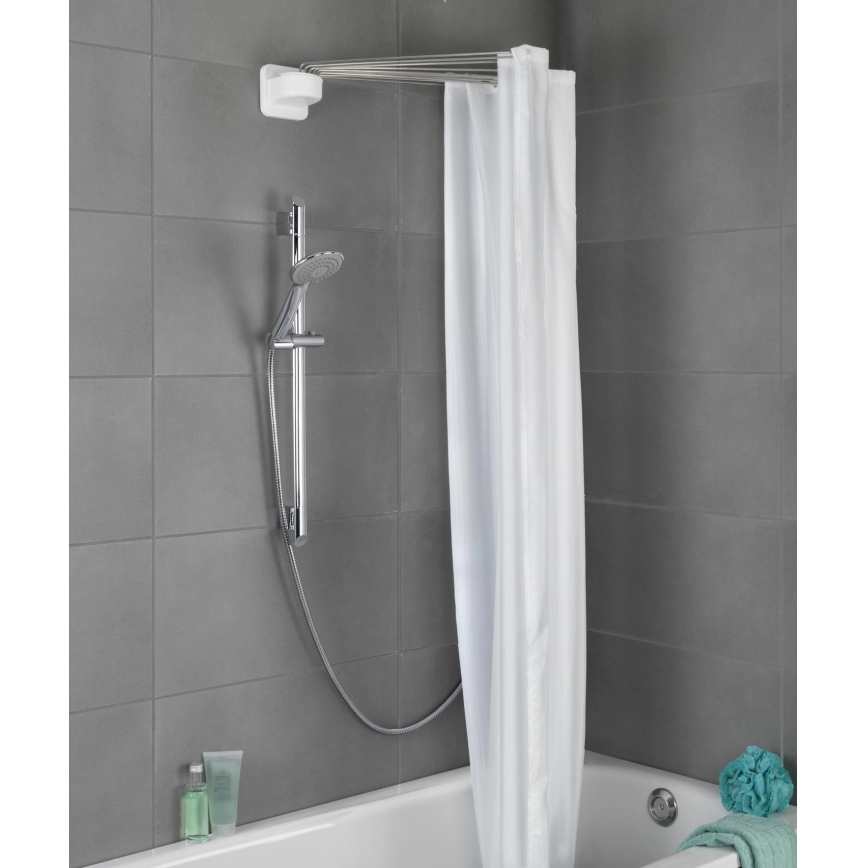 WENKO 23863100 - Държач за душ 96x72 см неръждаема стомана/бял