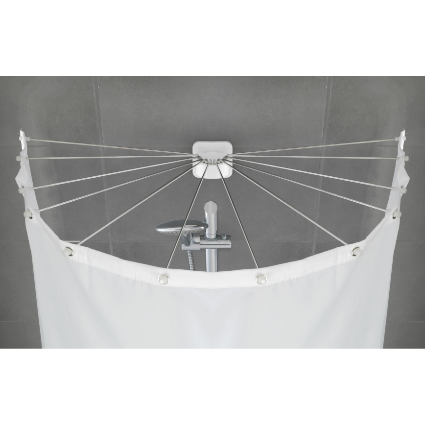 WENKO 23863100 - Държач за душ 96x72 см неръждаема стомана/бял