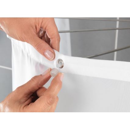 WENKO 23863100 - Държач за душ 96x72 см неръждаема стомана/бял