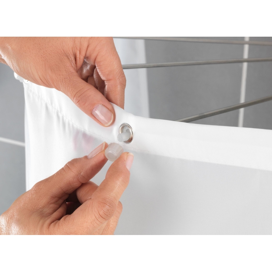 WENKO 23863100 - Държач за душ 96x72 см неръждаема стомана/бял