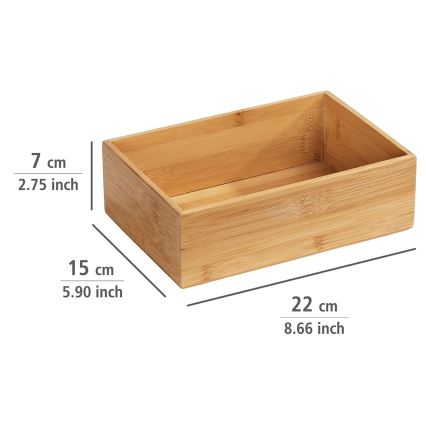 WENKO 23920100 - Поднос TERRA 22x15 cm кафяв