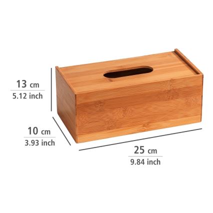 WENKO 23925100 - Кутия за кърпички TERRA 25x13 cm кафява