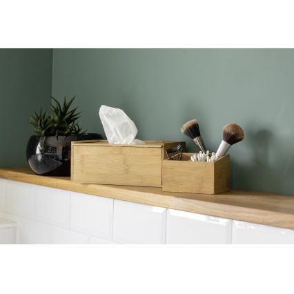 WENKO 23925100 - Кутия за кърпички TERRA 25x13 cm кафява