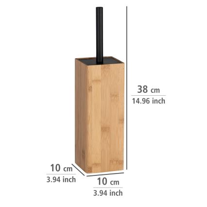 WENKO 23985100 - Четка за тоалетна PADUA 10x38 см кафява/черна