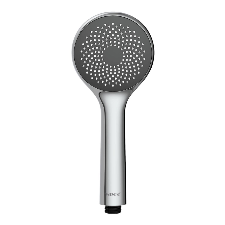 WENKO 23991100 - Душ слушалка с система за икономия на вода 9,5x9,5 см лъскав хром/сив
