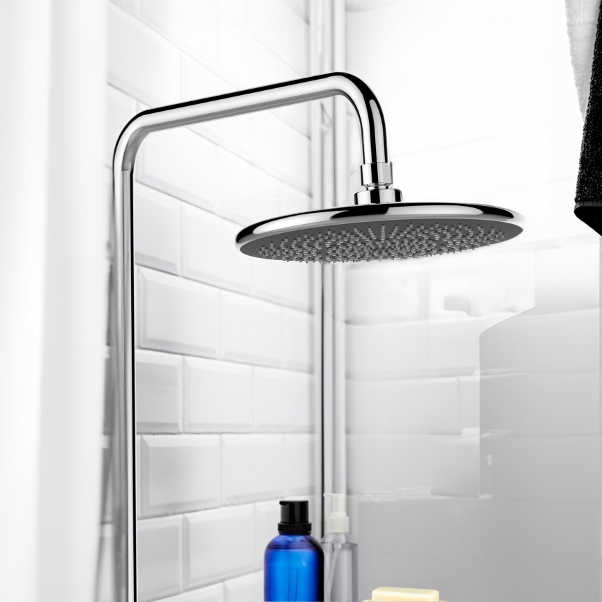 WENKO 23998100 - Душ глава със система за пестене на вода 22,5 x 22,5 см, полирано хромово покритие