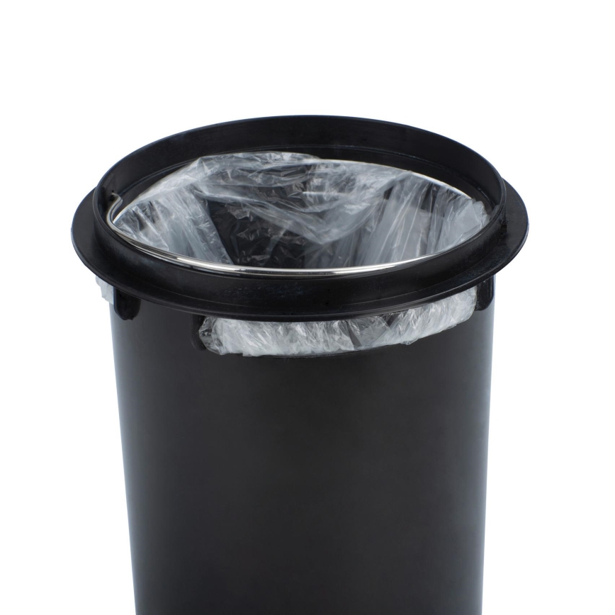 WENKO 24009800 - Кош за отпадъци LEMAN 17x25 cm неръждаема стомана/златист/черен