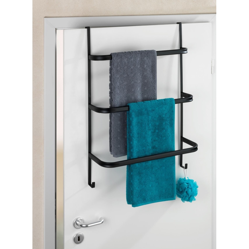 WENKO 24026100 - Държач за кърпи IRPINIA 54,5x77,5 cm черен