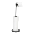 WENKO 24034100 - Държач за тоалетна хартия 21x55 см черен/сребрист