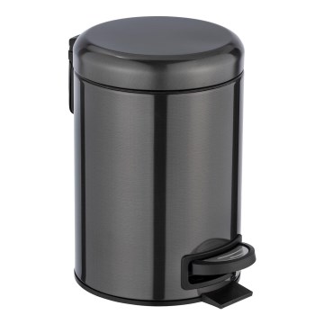 WENKO 24035100 - Кош LEMAN 17x25 cm неръждаема стомана/черен