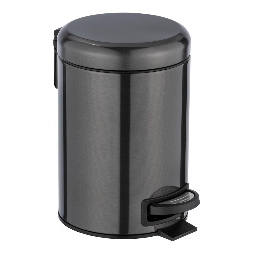 WENKO 24035100 - Кош LEMAN 17x25 cm неръждаема стомана/черен