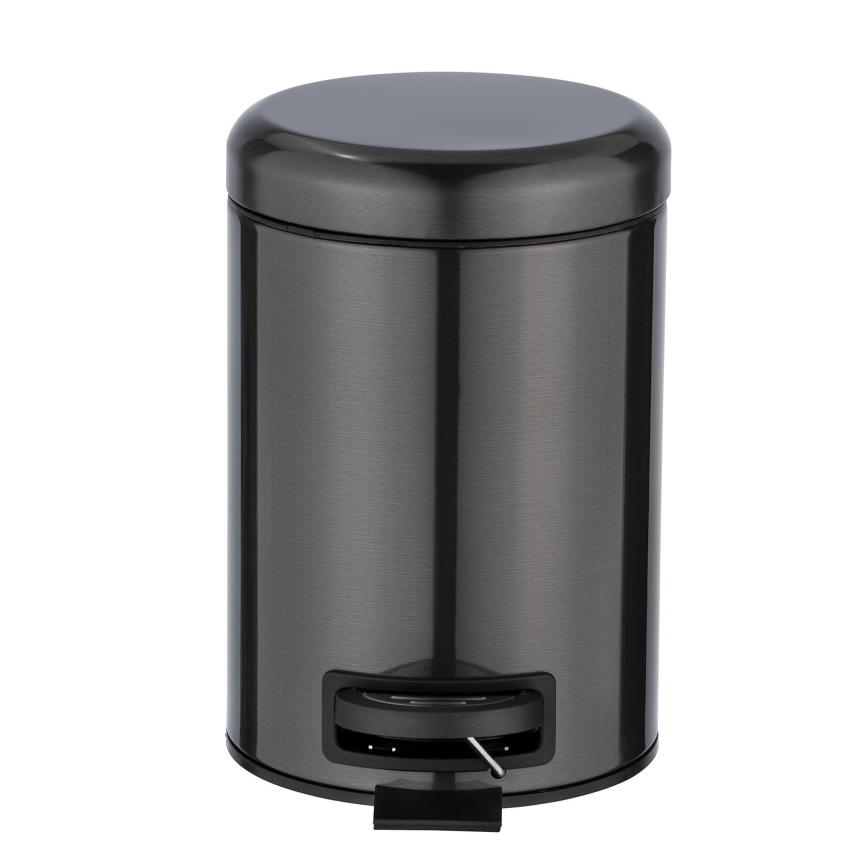 WENKO 24035100 - Кош LEMAN 17x25 cm неръждаема стомана/черен