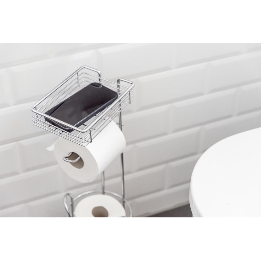 WENKO 24074800 - Държач за тоалетна хартия 16x59 см лъскав хром