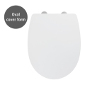 WENKO 24080800-WC Тоалетна седалка TAVOLA 36,5x45 cm бяла с хромиран гланц