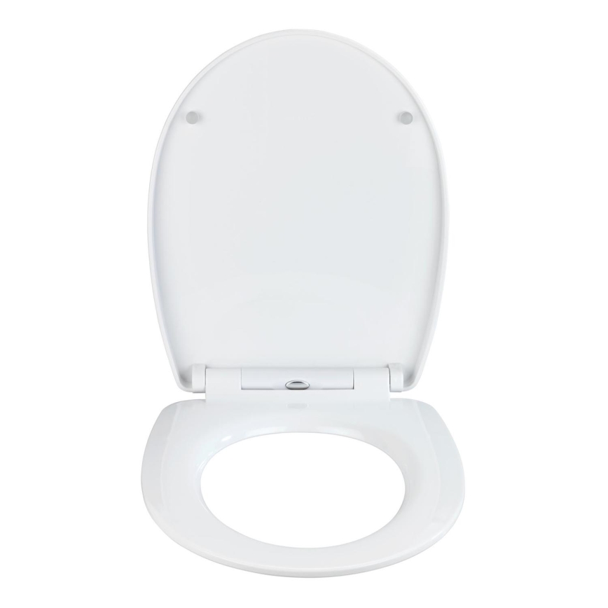 WENKO 24082800-Тоалетна седалка DROPLETS 45x38,8 cm пъстроцветна/лъскав хром