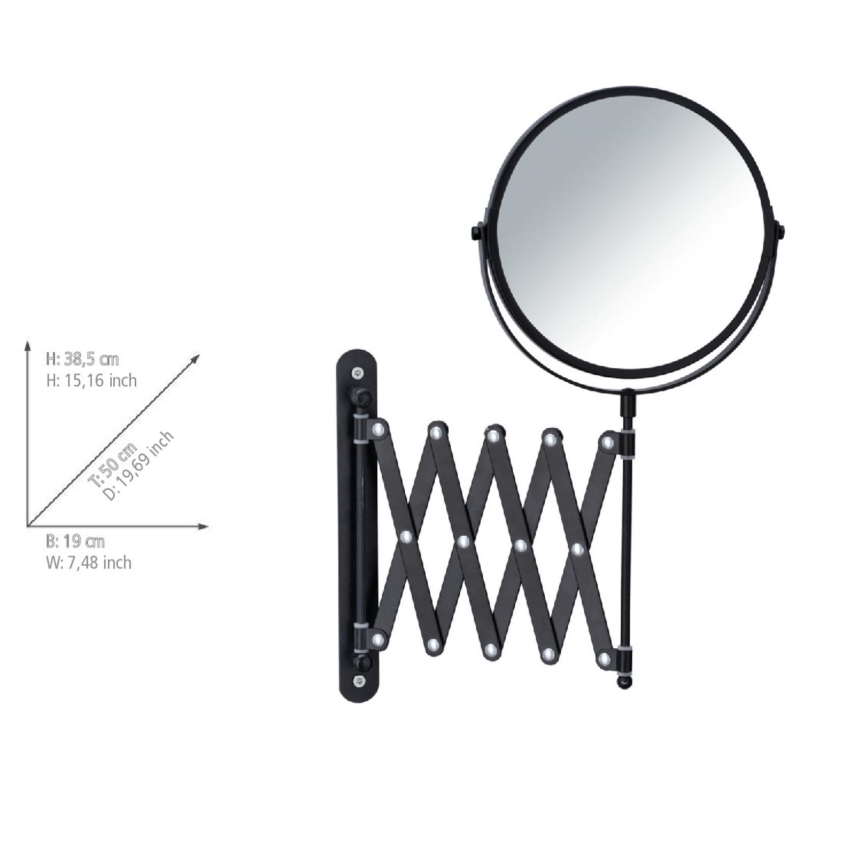 WENKO 24100100 - Огледало EXCLUSIVE 219x373,9 cm черно