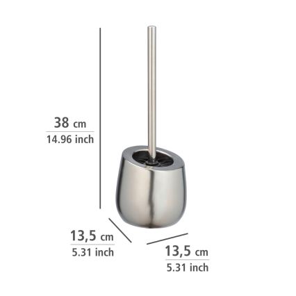 WENKO 24140100 - WC четка BADI 13,5x38 cm сребриста